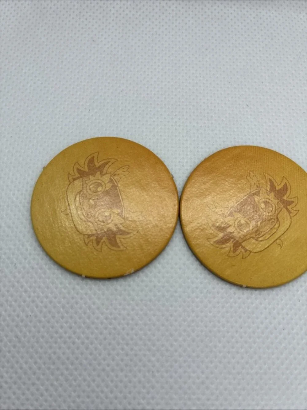 Ni Hao Kai Lan Dragon Boat Race Game 2 Golden Coin Tokens Replacement Parts